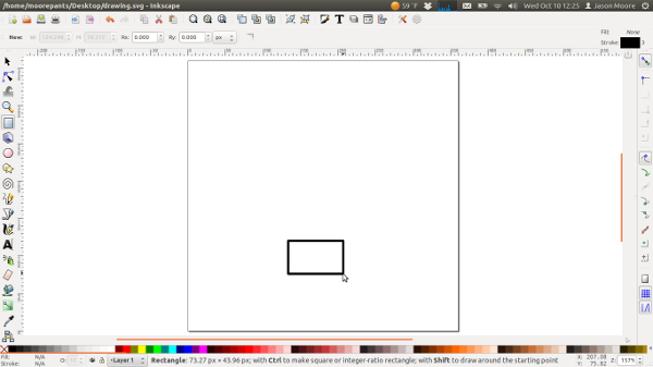 inkscape center on page inkscape center on page